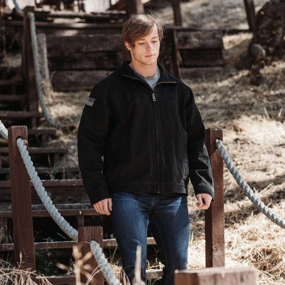 Men's Field Jacket - Black - Image 4