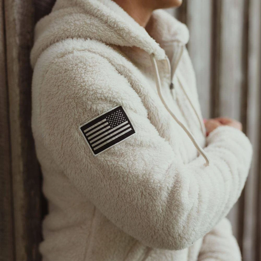 Women's Sherpa Jacket - Oatmeal - Image 6