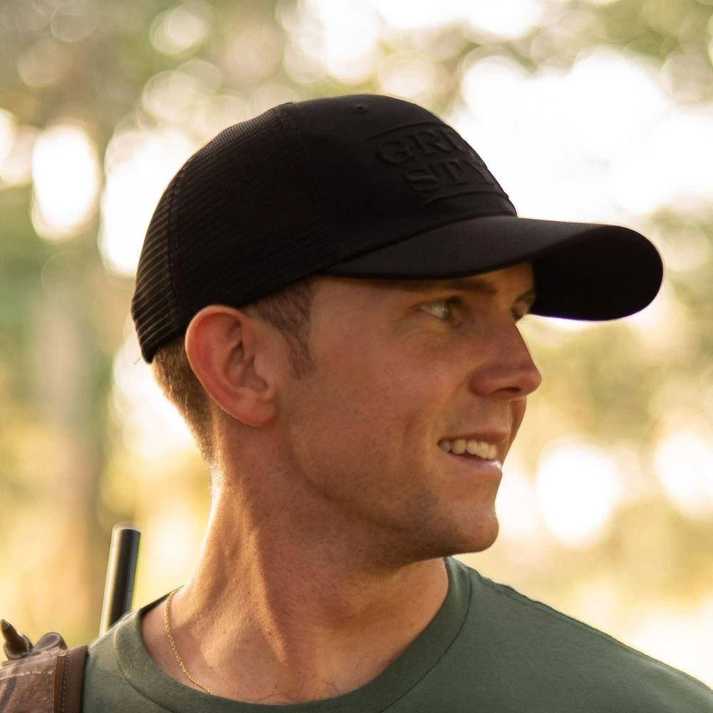 Accessories Grunt Style Stacked Logo - Black Hat - Image 3