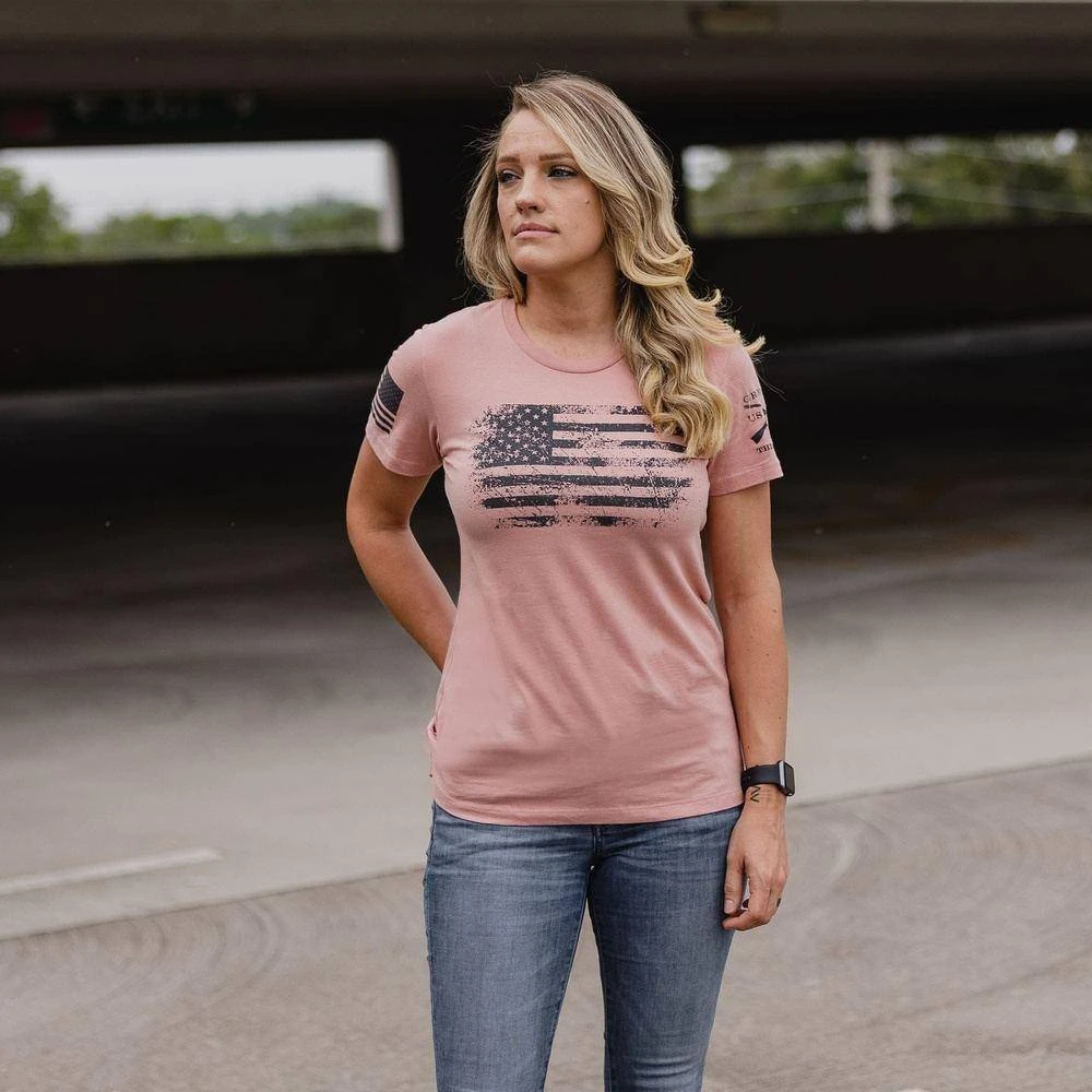 Women's Vintage American T-Shirt - Desert Pink - Image 4