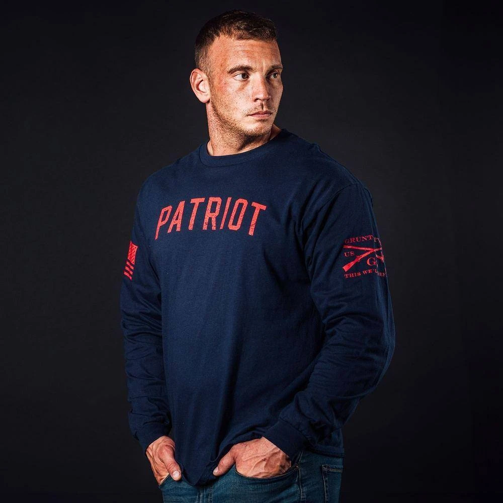 Zero F's Given Long Sleeve - Midnight Navy - Image 3