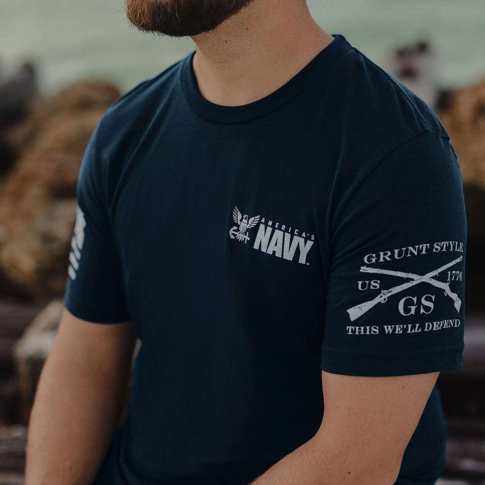 USN - Shellback Seal T-Shirt - Navy - Image 4