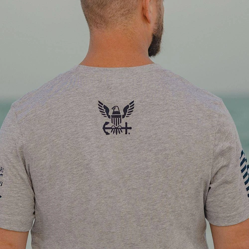 USN - Naval Aviation T-Shirt - Athletic Grey - Image 4
