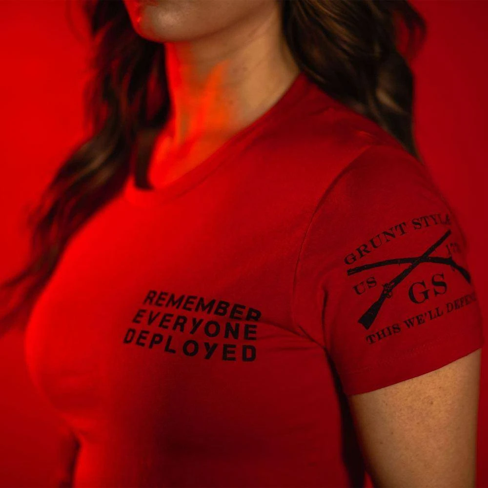 Women's R.E.D. All Forces T-Shirt - Red - Image 4