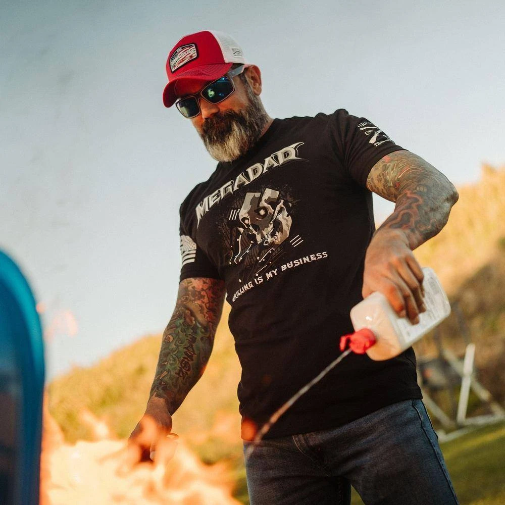 MegaDad T-Shirt - Black - Image 4