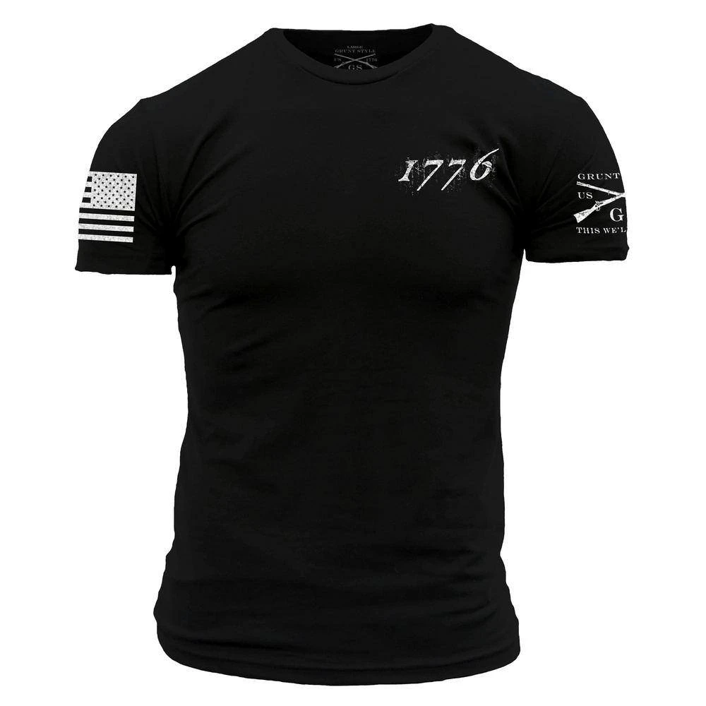 1776 Flag Tee - Black - Image 4