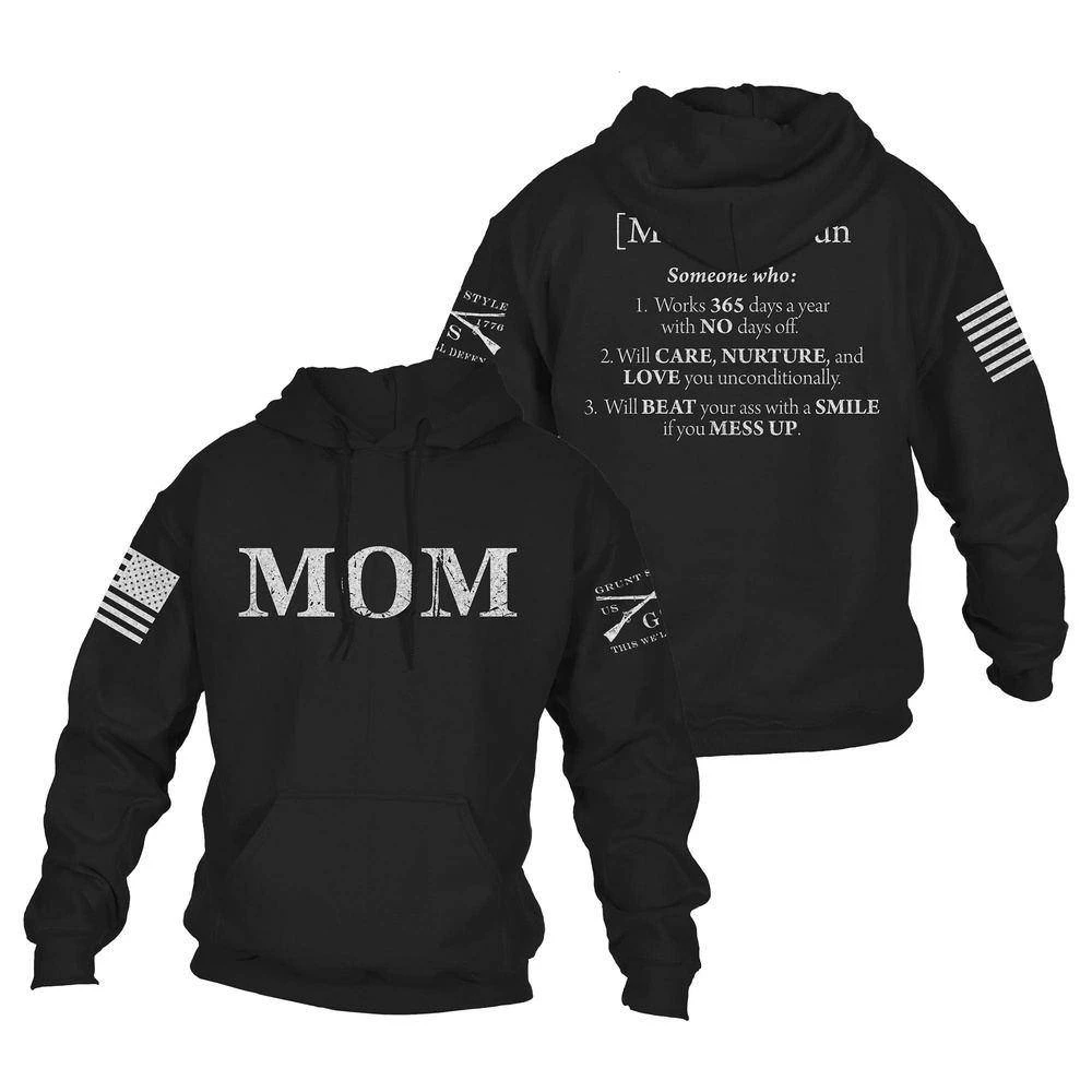 Women's Mom Defined Hoodie - Black - Image 9