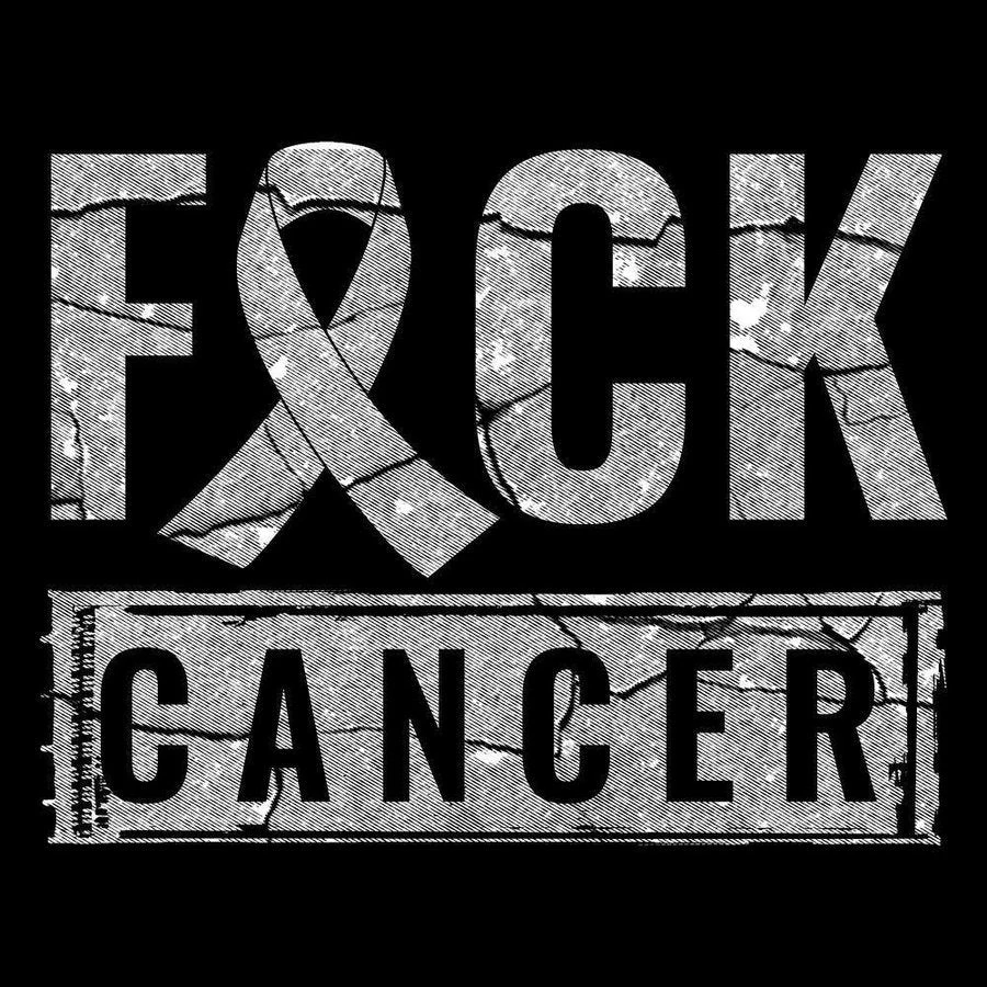 F*ck Cancer Throwback T-Shirt - Black - Image 5