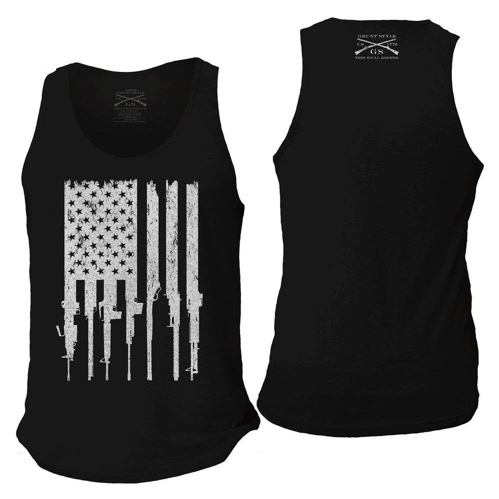 Men's Rifle Flag Tank - Black - Image 2