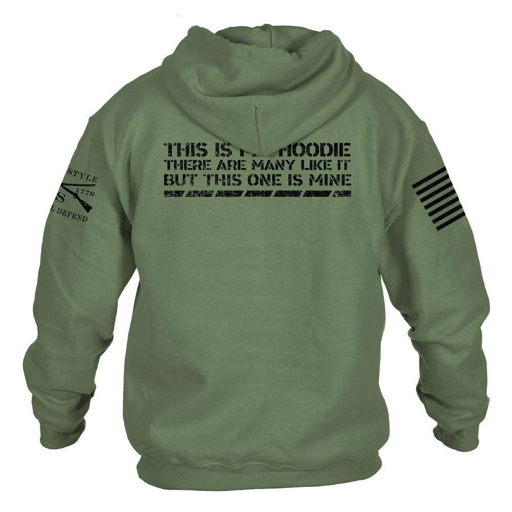 This Is My Hoodie Sweatshirt - Military Green - Image 8