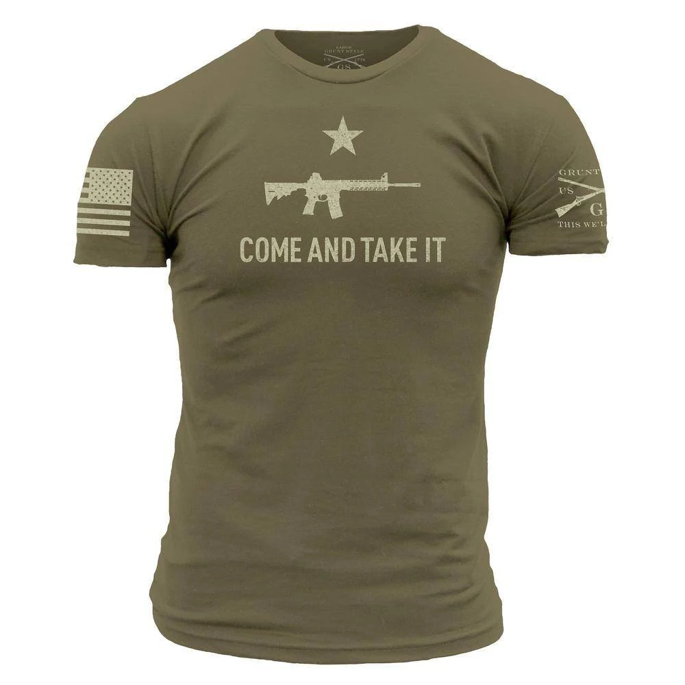 Men's Come And Take It 2A Edition T-Shirt - Military Green