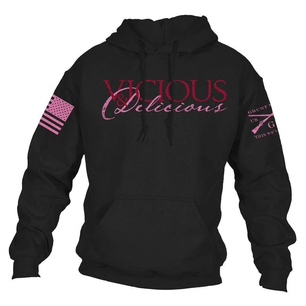 Women's Vicious & Delicious Hoodie - Black - Image 2