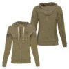 Women's Beautiful Badass Full Zip Hoodie - Military Green