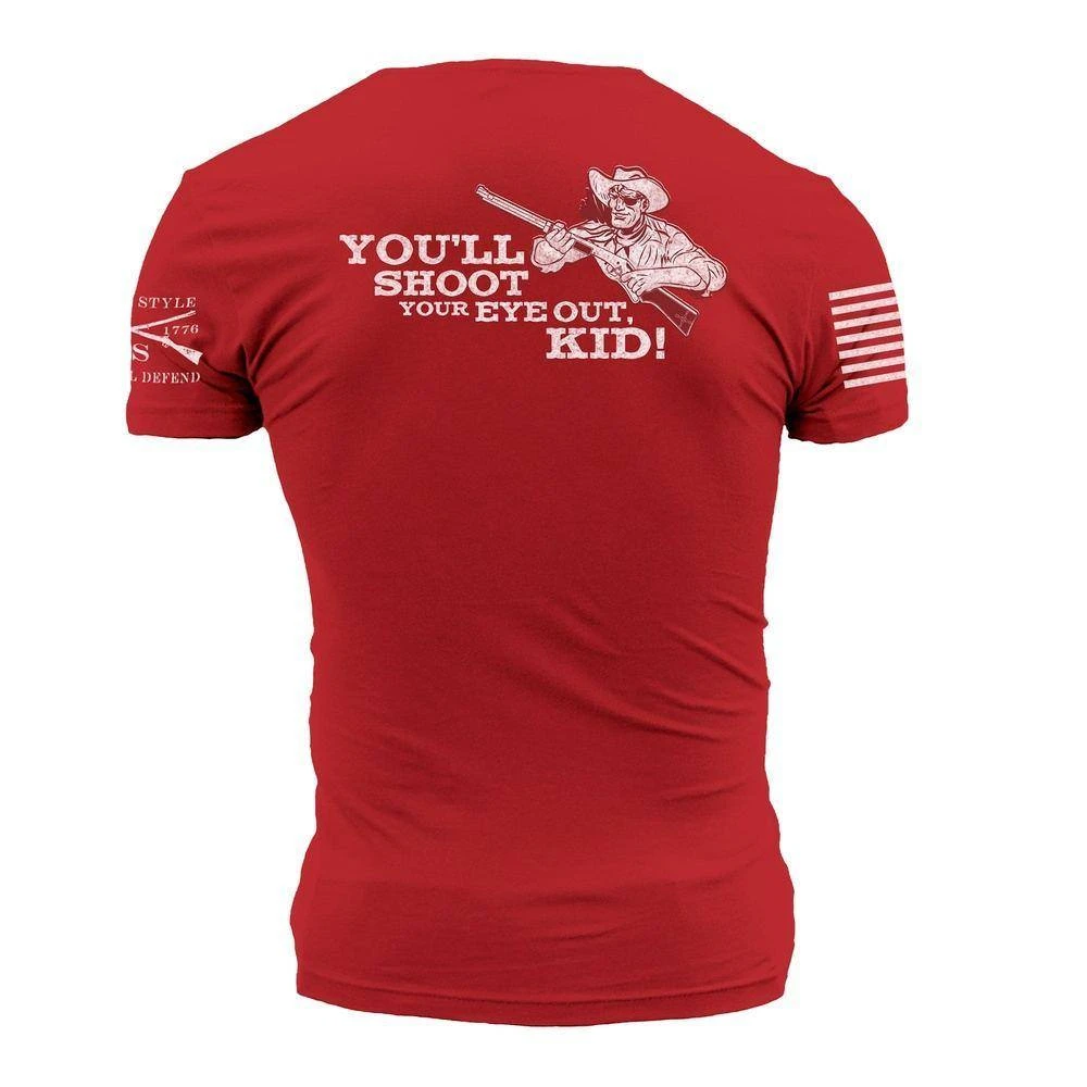 You'll Shoot Your Eye Out Kid T-Shirt - Red - Image 7