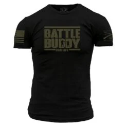 Battle Buddy For Life T-Shirt- Black