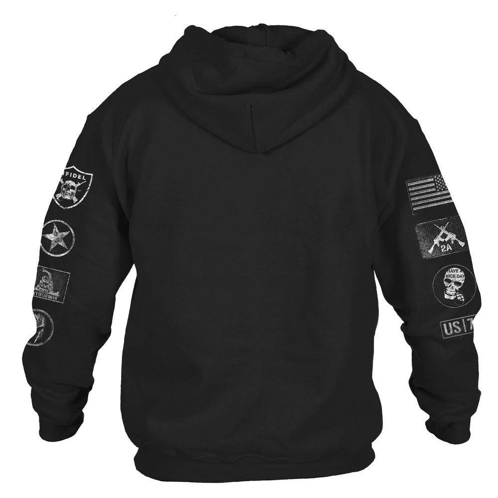 Grunt Style Patch Pullover Hoodie - Black - Image 10