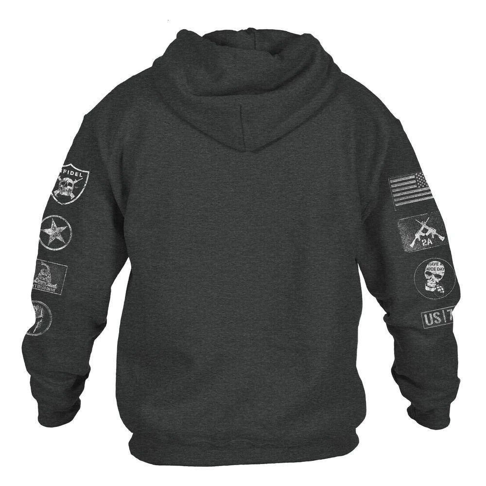 Patch Hoodie - Dark Heather - Image 9