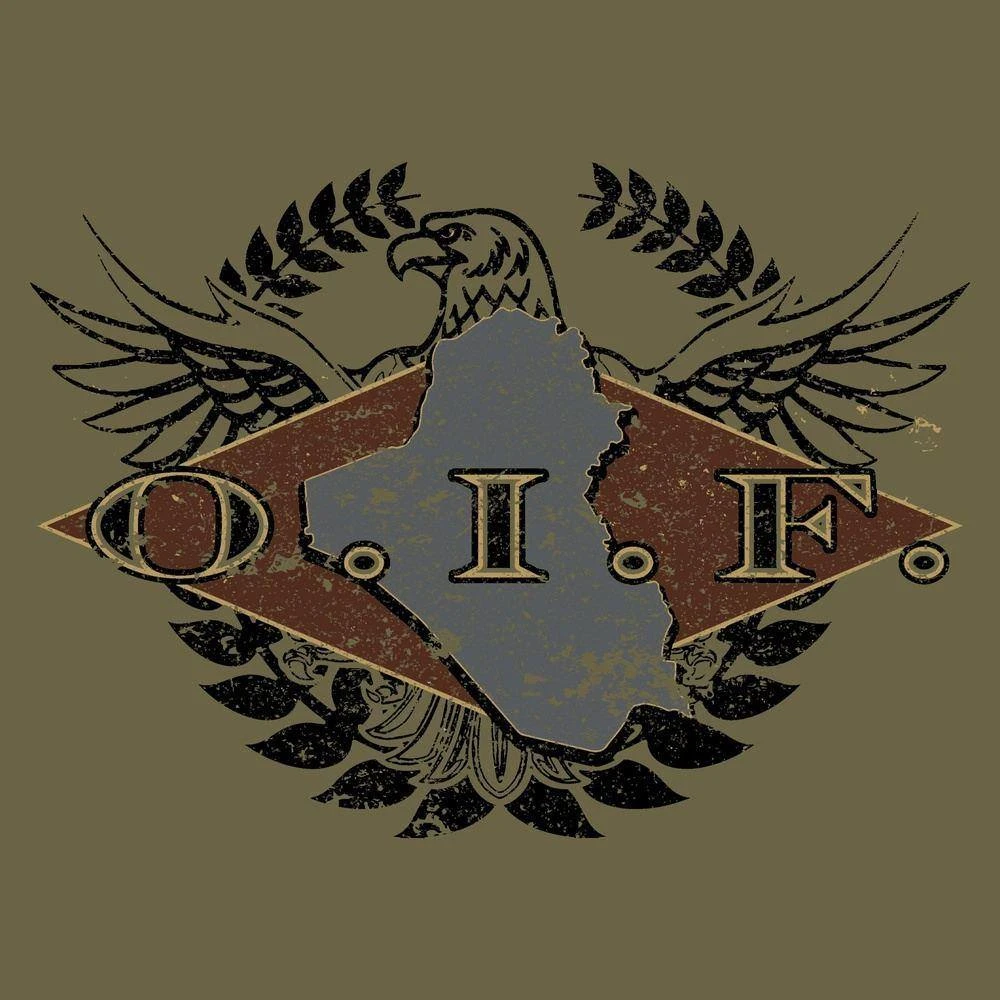 O.I.F. Veteran T-Shirt - Military Green - Image 4
