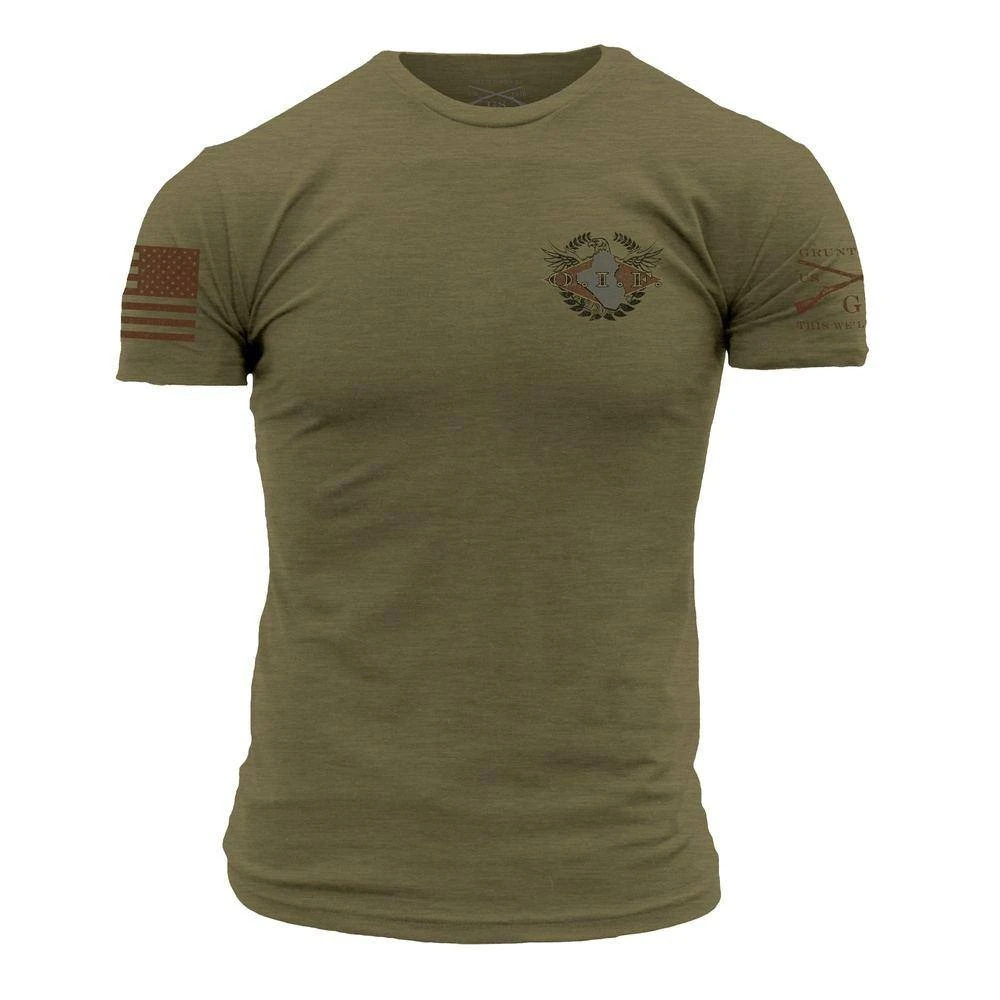 O.I.F. Veteran T-Shirt - Military Green - Image 3