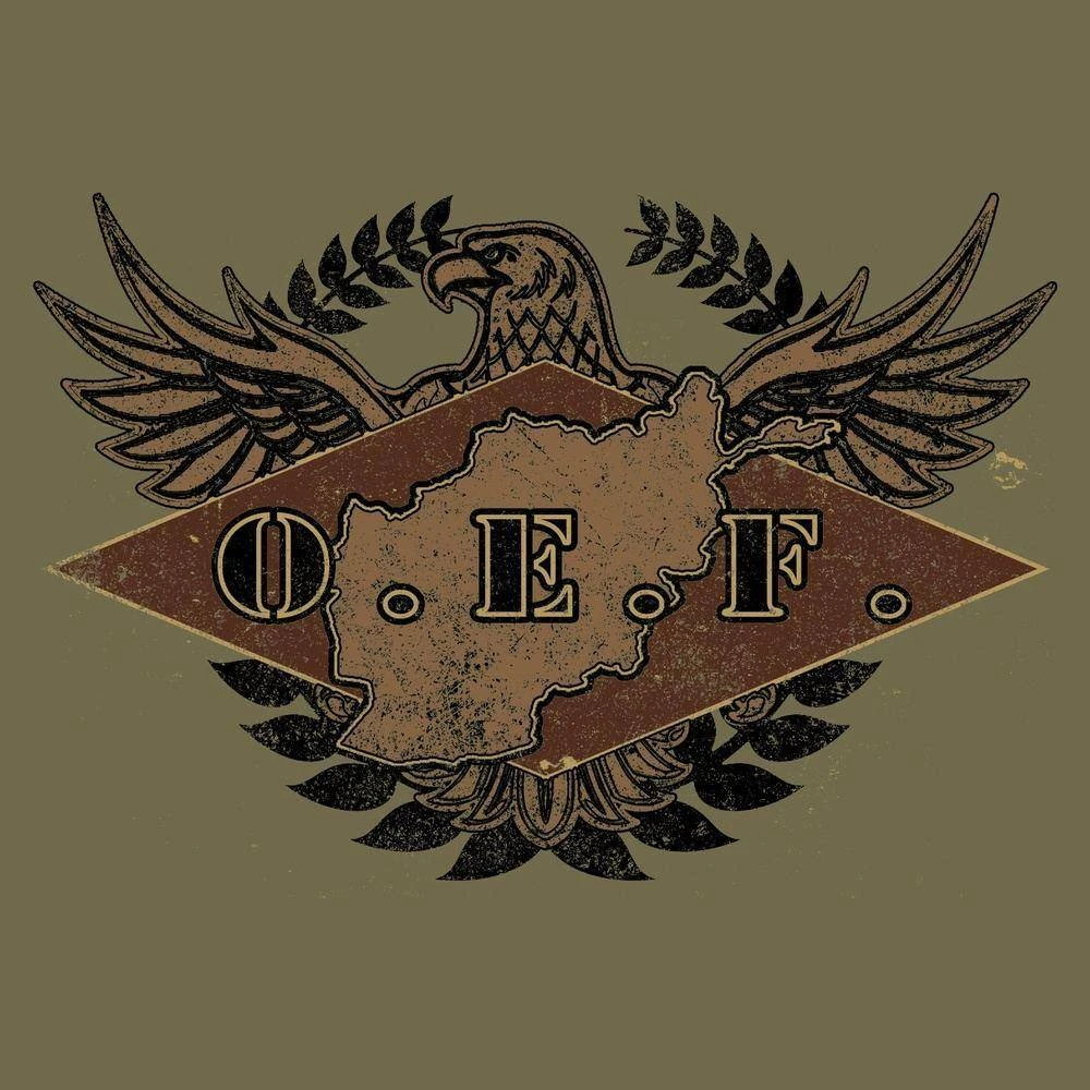 O.E.F. Veteran T-Shirt - Military Green - Image 4