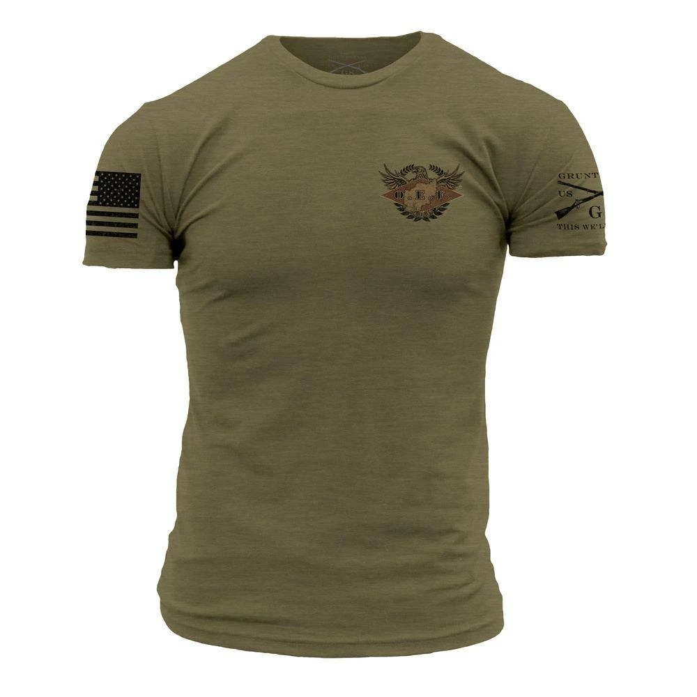 O.E.F. Veteran T-Shirt - Military Green - Image 3
