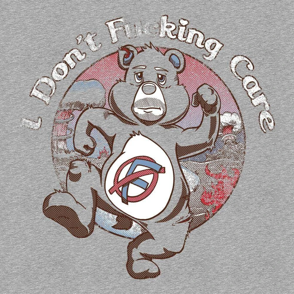I Don't F*cking Care T-Shirt - Heather Grey - Image 2