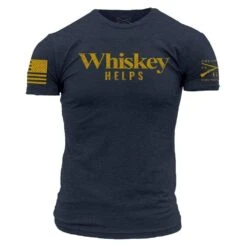 Whiskey Helps™T-Shirt - Midnight Navy