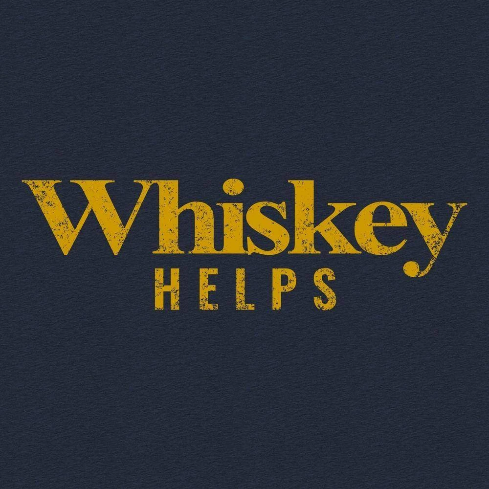 Whiskey Helps™T-Shirt - Midnight Navy - Image 3