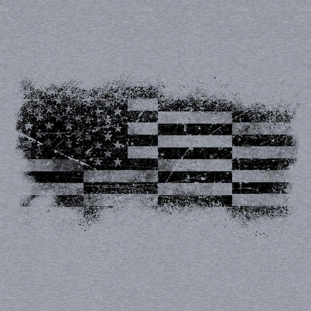 Bar Flag T-Shirt - Dark Heather Gray - Image 7