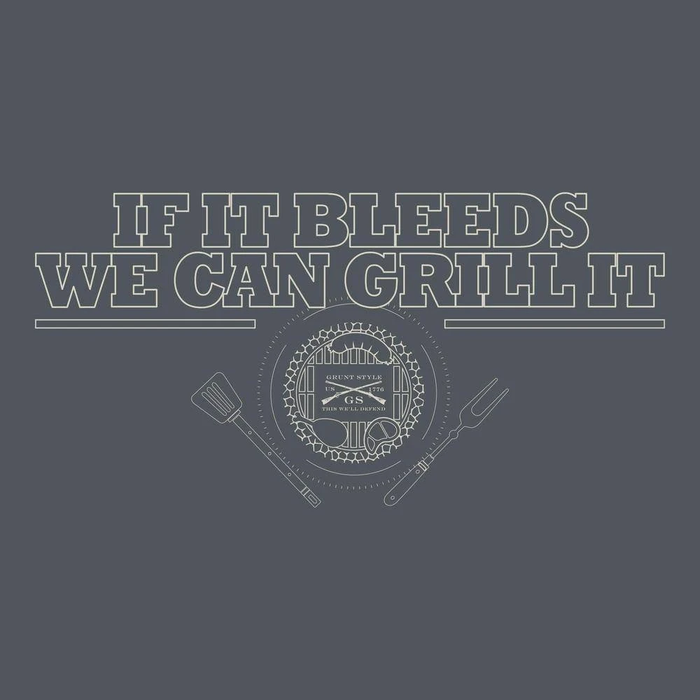 We Can Grill It T-Shirt - Grey - Image 3