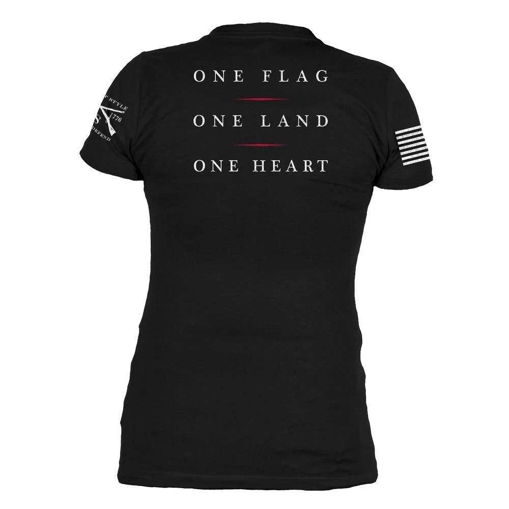 Women's Freedom Rose V-Neck - Black - Image 8