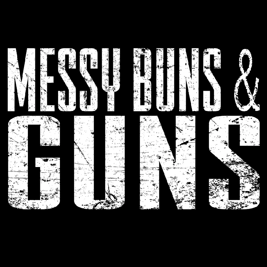 Women's Messy Buns & Guns V-Neck - Black - Image 7