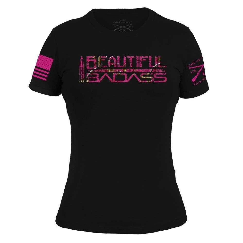 Women's Realtree Xtra® - Beautiful Badass T-Shirt - Black - Image 2