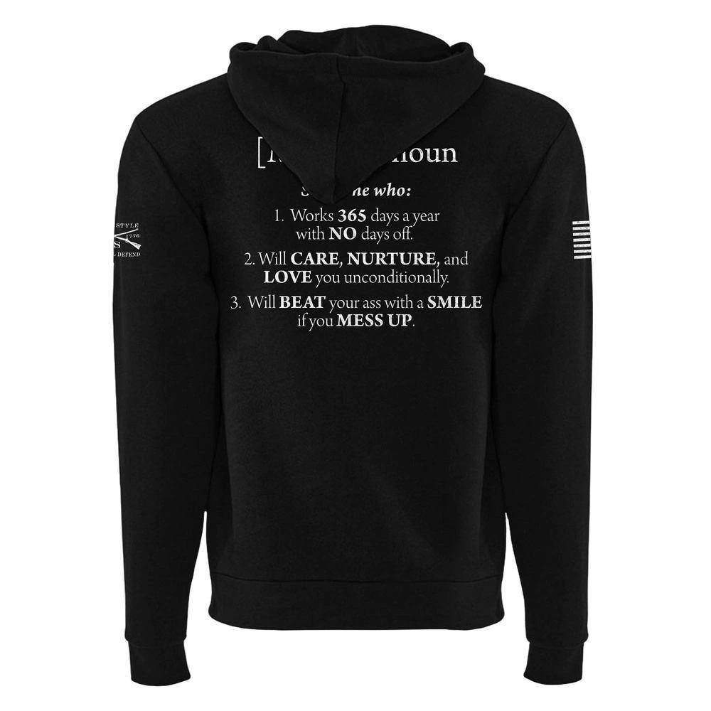 Women's Mom Defined Full-Zip Hoodie - Black - Image 8