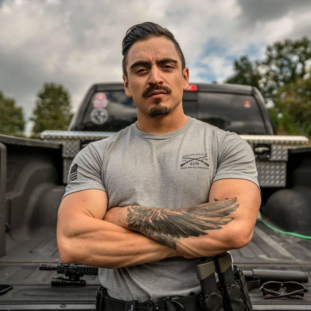 Don't Tread On Me 2A T-Shirt - Dark Heather Gray - Image 3