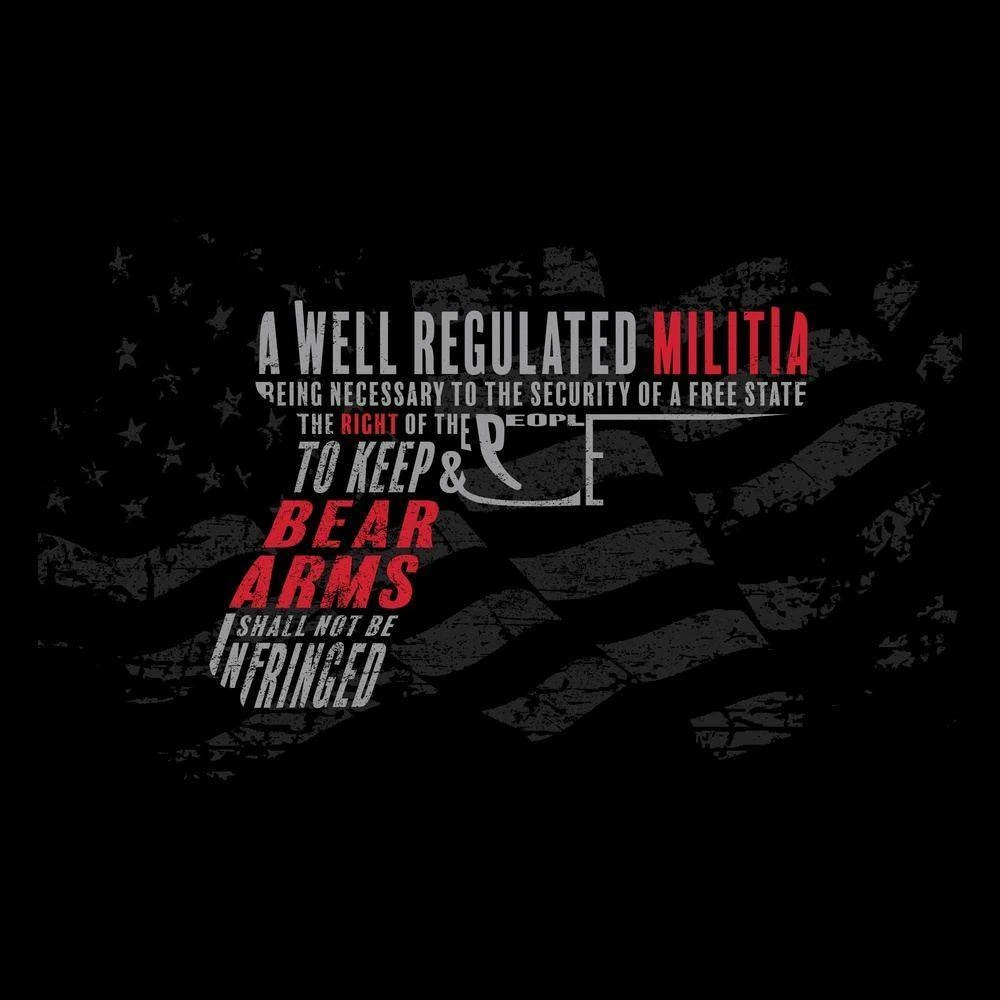 Second Amendment Pistol T-Shirt - Black - Image 4