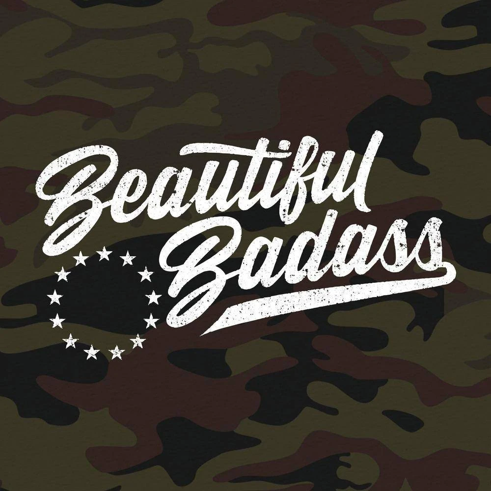 Women's Beautiful Badass T-Shirt - Woodland Camo - Image 5