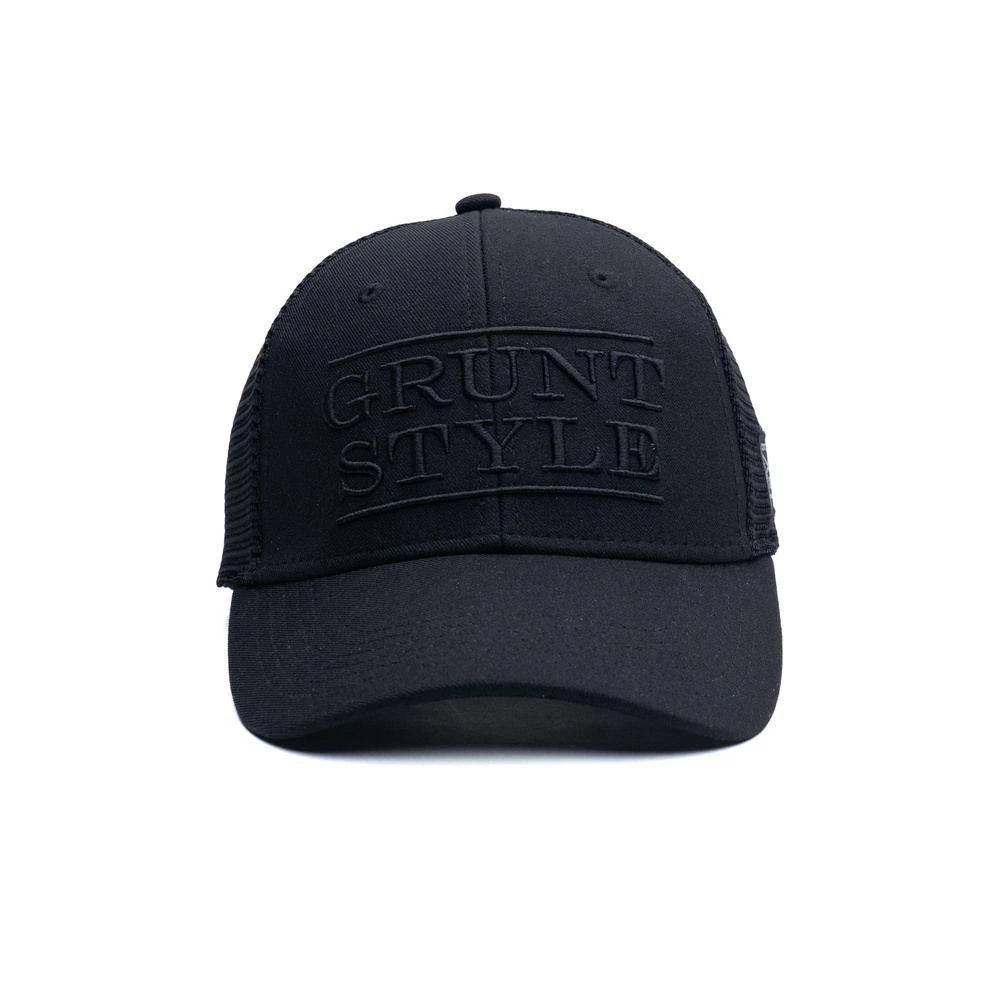 Accessories Grunt Style Stacked Logo - Black Hat - Image 4