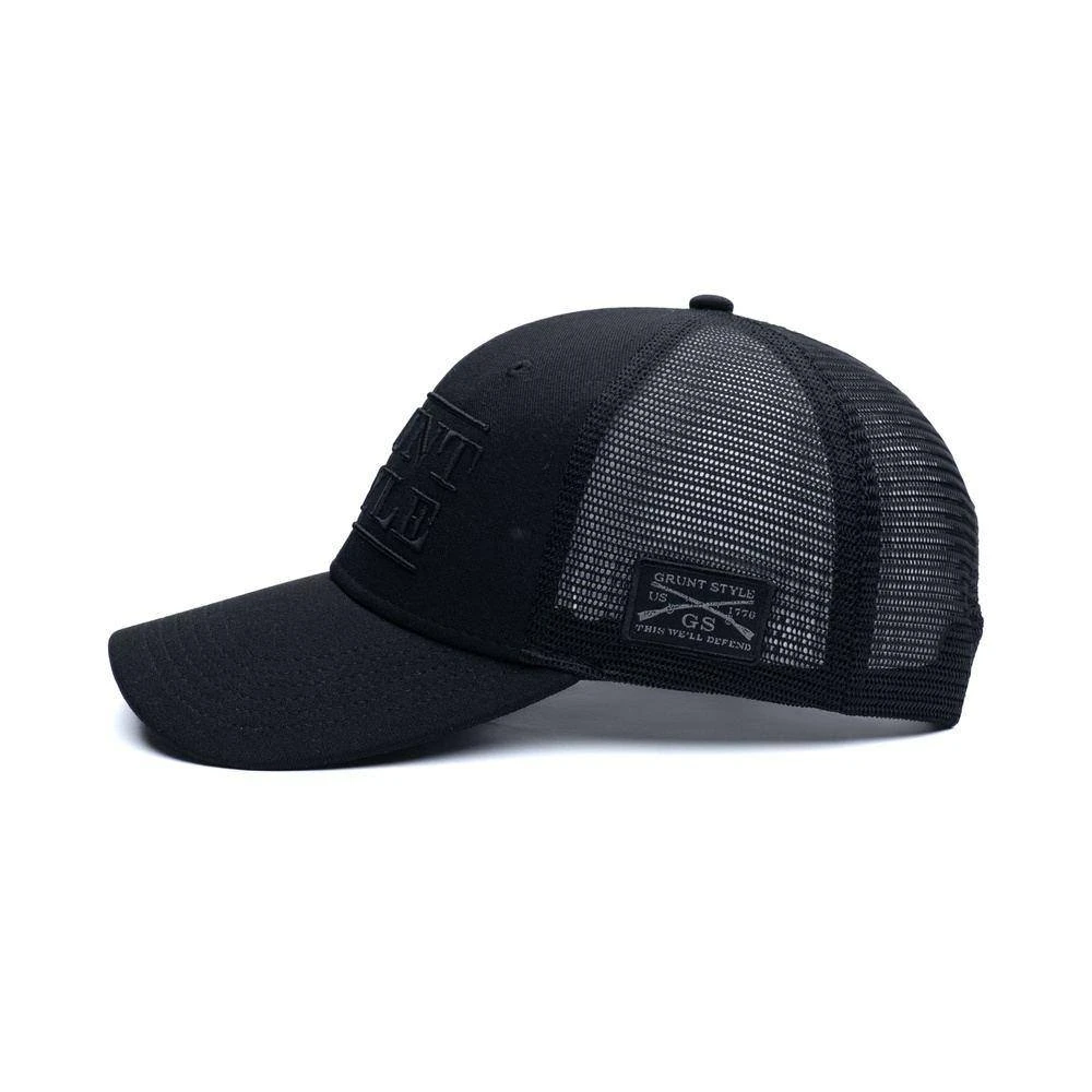 Accessories Grunt Style Stacked Logo - Black Hat - Image 8