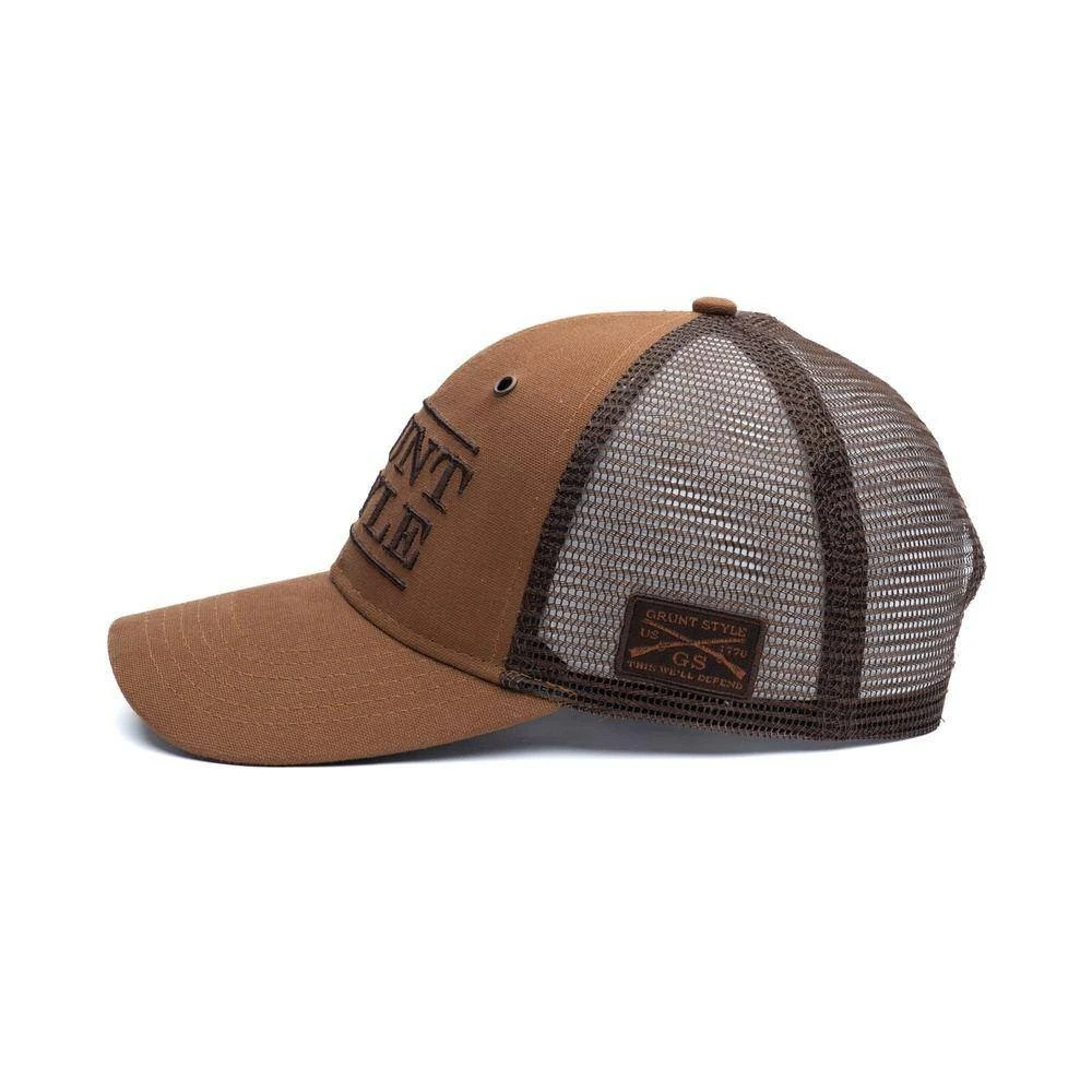 Accessories Grunt Style Stacked Logo - Canvas Hat - Image 7