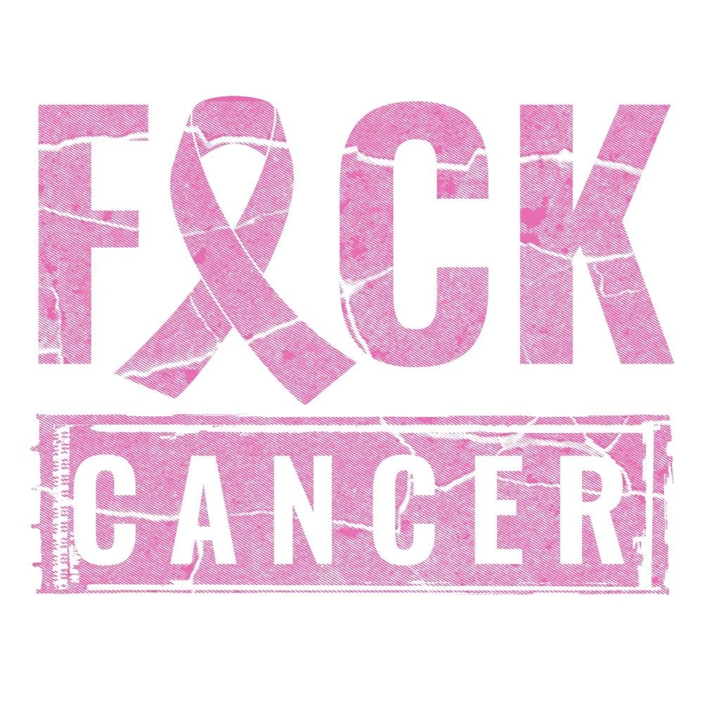 Women's F*ck Cancer Cropped Hoodie - White - Image 3