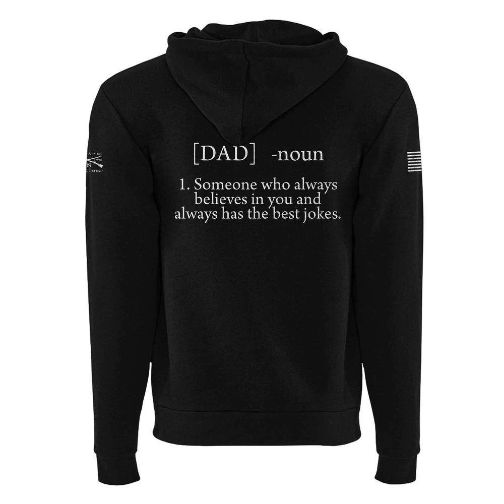Men's Dad Defined Full-Zip Hoodie - Black - Image 7