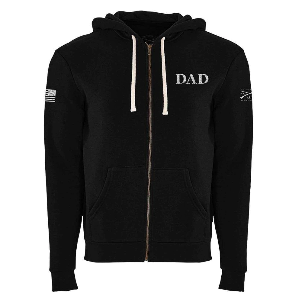 Men's Dad Defined Full-Zip Hoodie - Black - Image 6