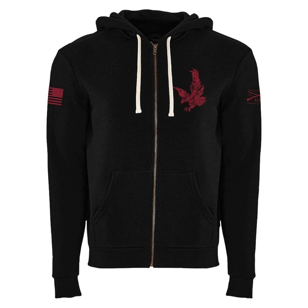 Freedom Flag Full-Zip Hoodie - Black - Image 6