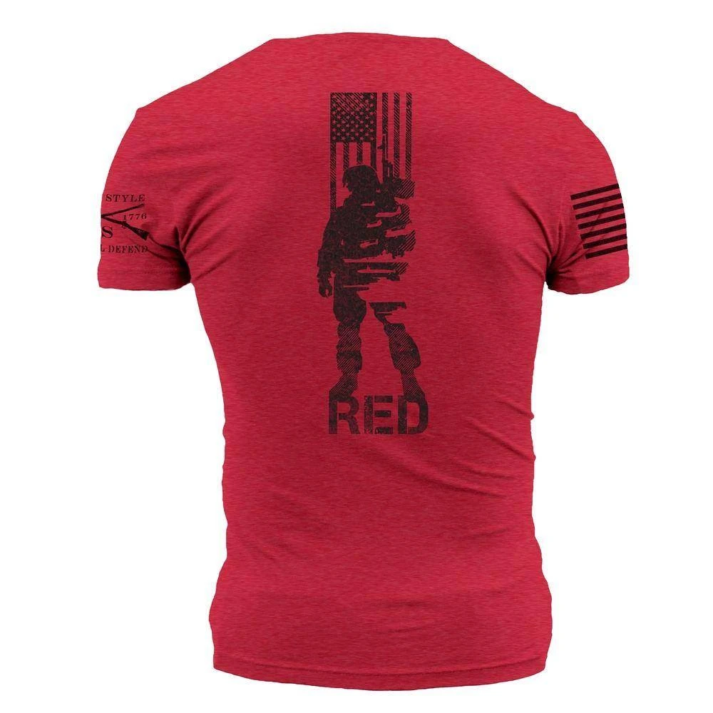 R.E.D. All Forces T-Shirt - Red - Image 7