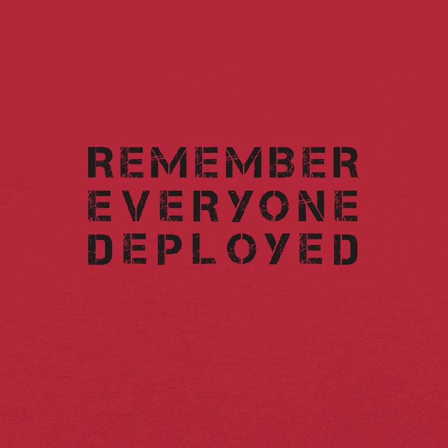 R.E.D. All Forces T-Shirt - Red - Image 4