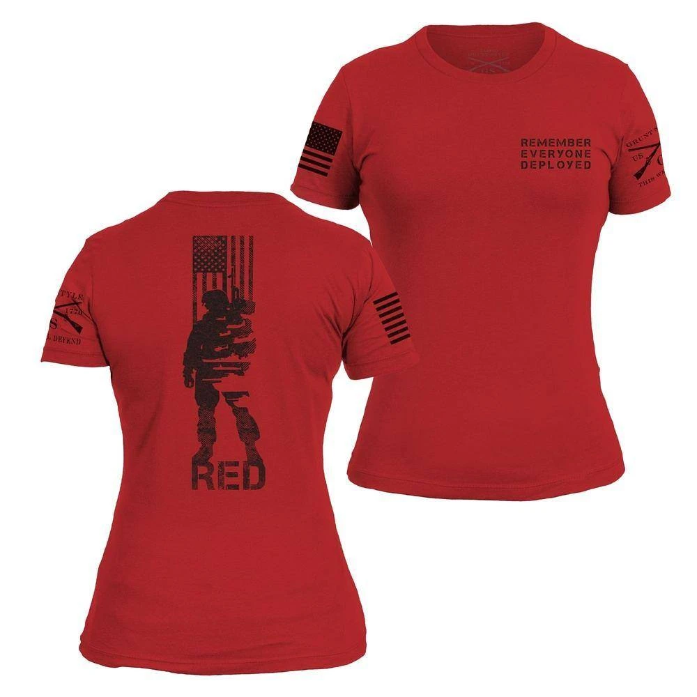 Women's R.E.D. All Forces T-Shirt - Red - Image 2