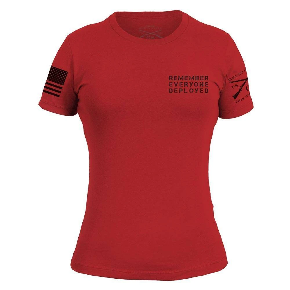 Women's R.E.D. All Forces T-Shirt - Red - Image 8