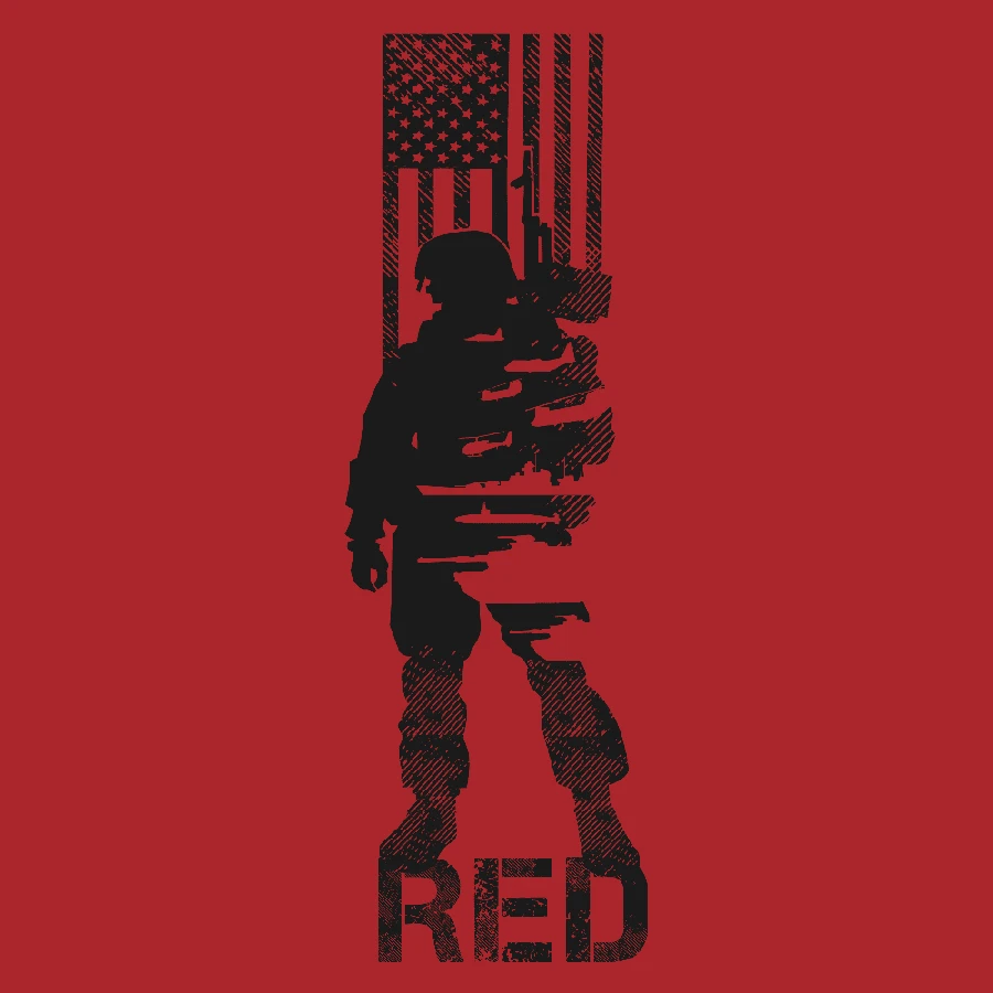 Women's R.E.D. All Forces T-Shirt - Red - Image 5