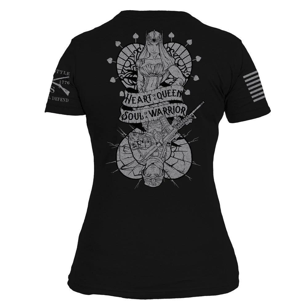 Women's Heart And Soul Of A Warrior T-Shirt - Black - Image 6